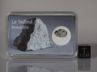 Le Teilleul (howardite) - 0.173g crusted