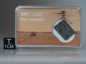 NWA 13187 (Mars) - 1.30g part slice crusted