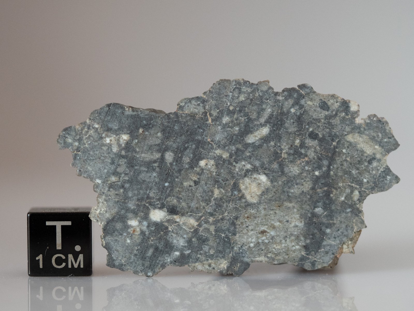 NWA 13930 (frag. breccia) - 5.9g slice - Image 2