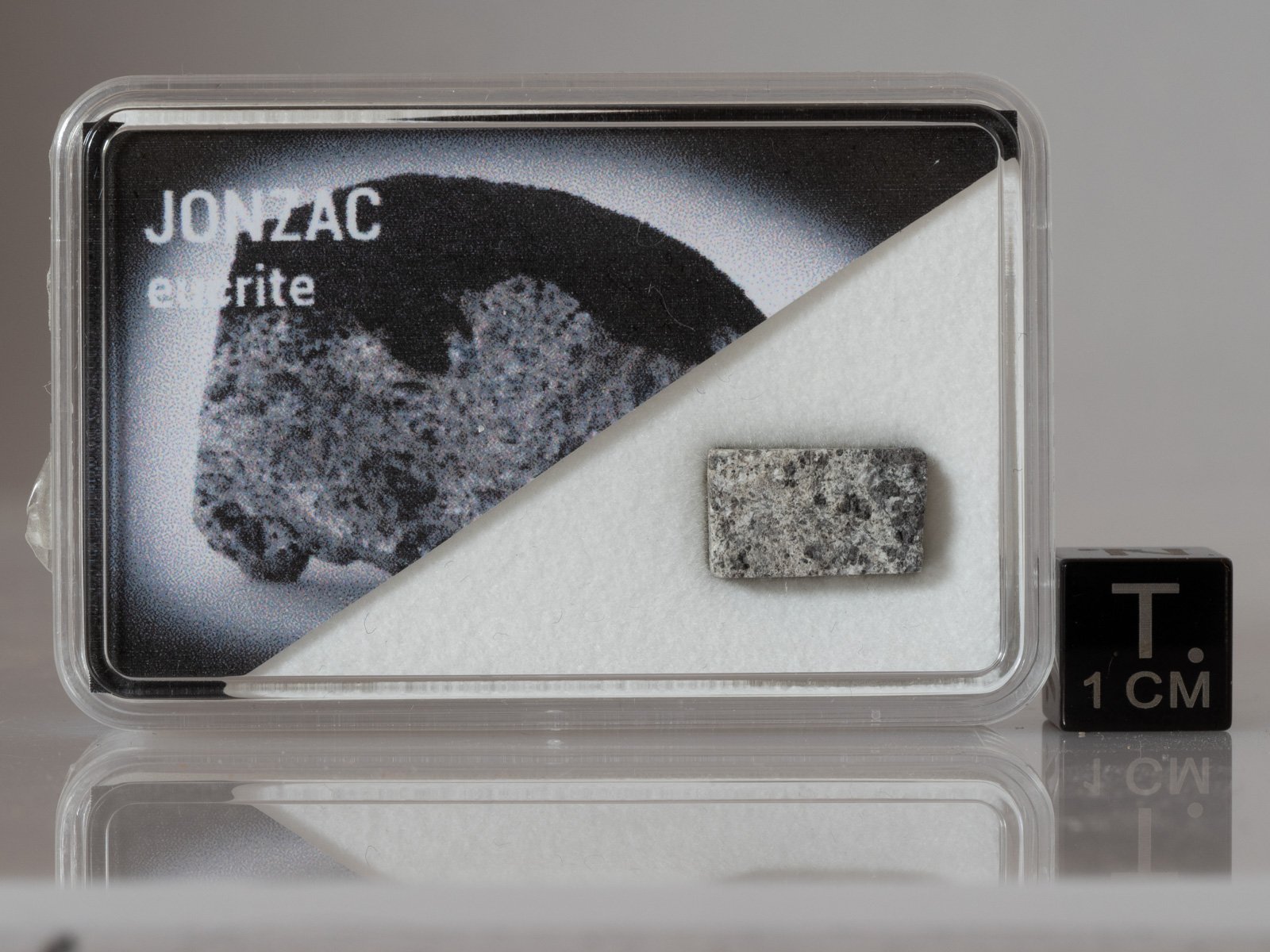 Jonzac (eucrite) - 0.965g part slice