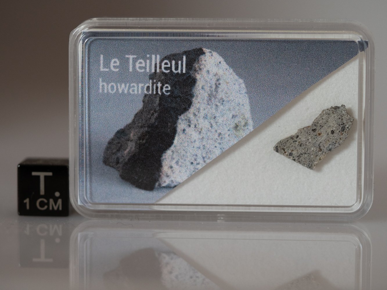 Le Teilleul (howardite) - 0.369g part slice