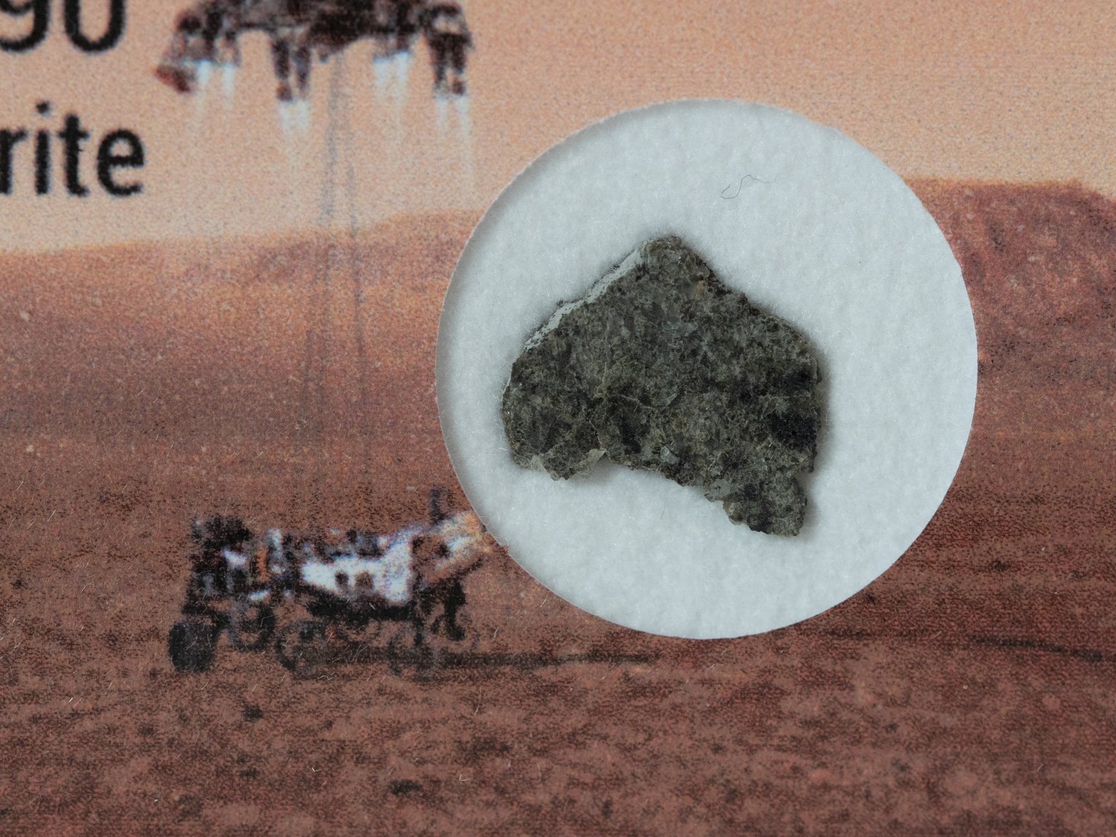 NWA 13190 (shergottite) - 0.142g part slice - Image 2