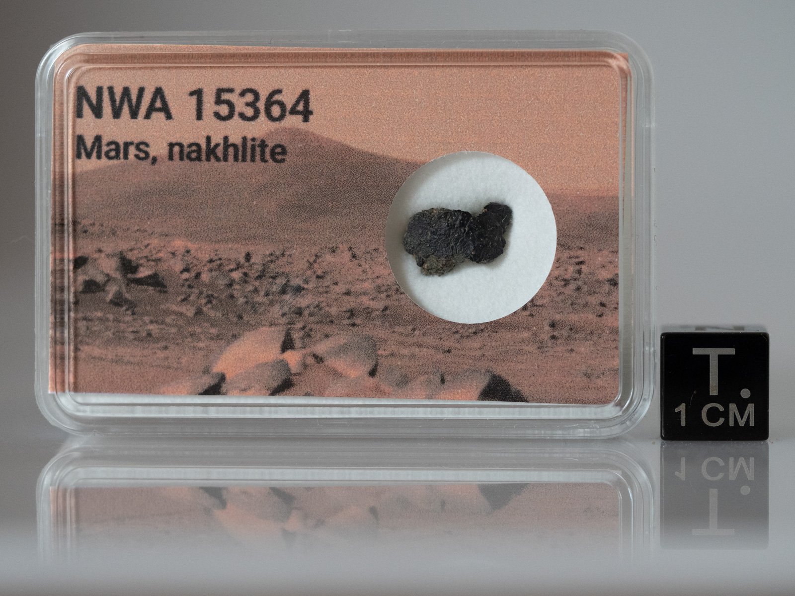 NWA 15364 (nakhlite) - 0.402g fragment with crust
