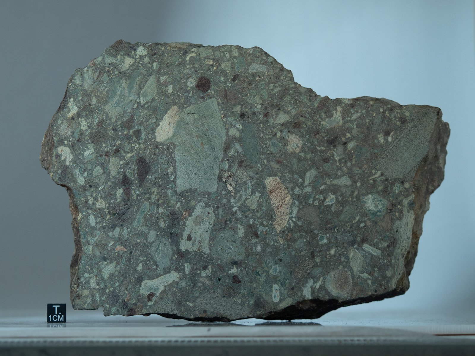 Rochechouart (impactite) - 1190g slice - Image 3