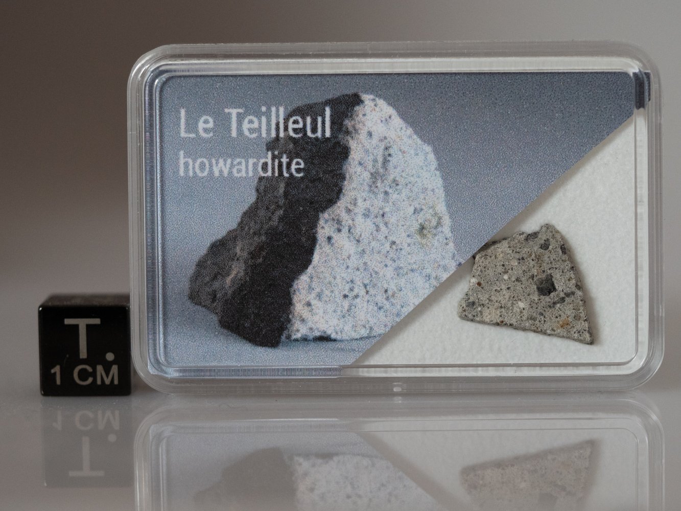 Le Teilleul (howardite) - 0.509g part slice
