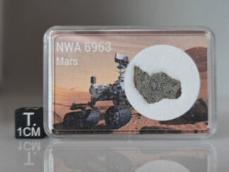 NWA 6963 (shergottite) - 0.473g slice with crust